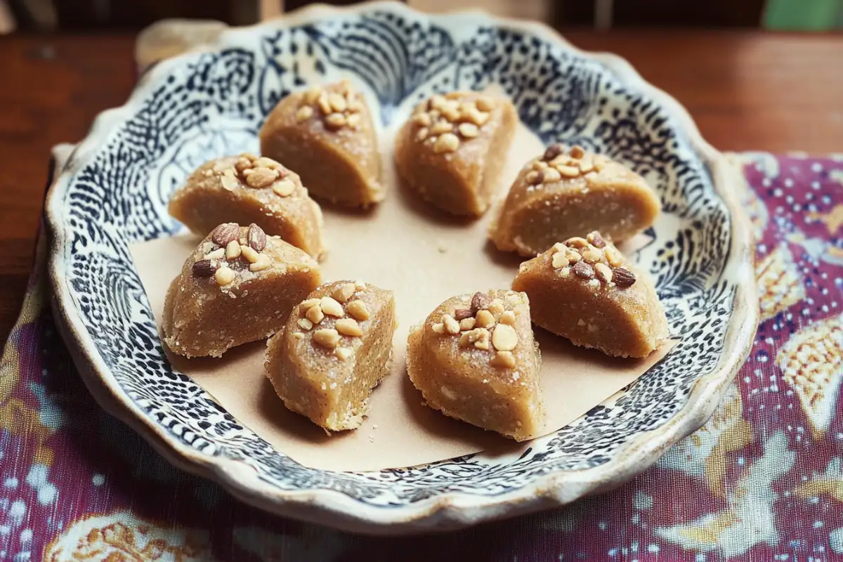 masapan candy arranged on a plate