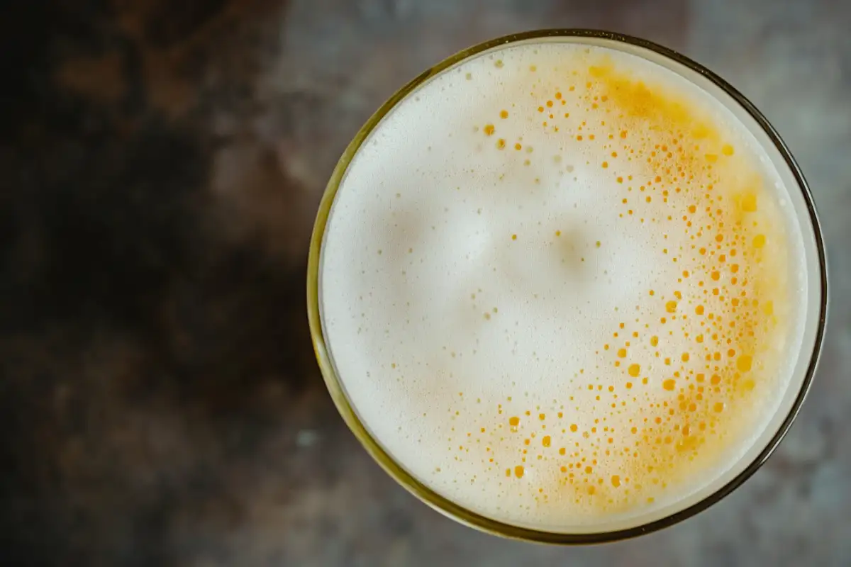 A foamy egg white cocktail demonstrating what does whites mean in a cocktail