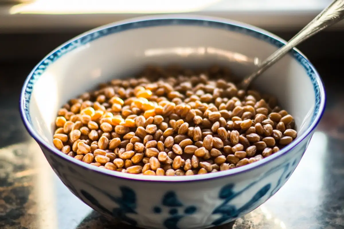 Whole wheatberries in a bowl, what does wheatberry taste like?