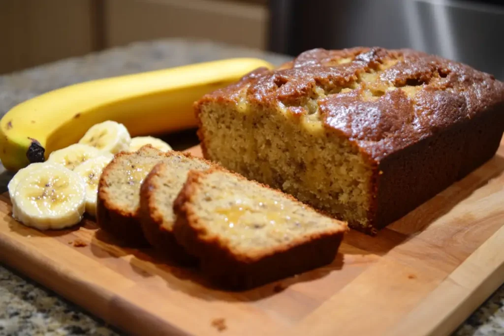 Banana bread on cutting board – what is the formula for banana bread?