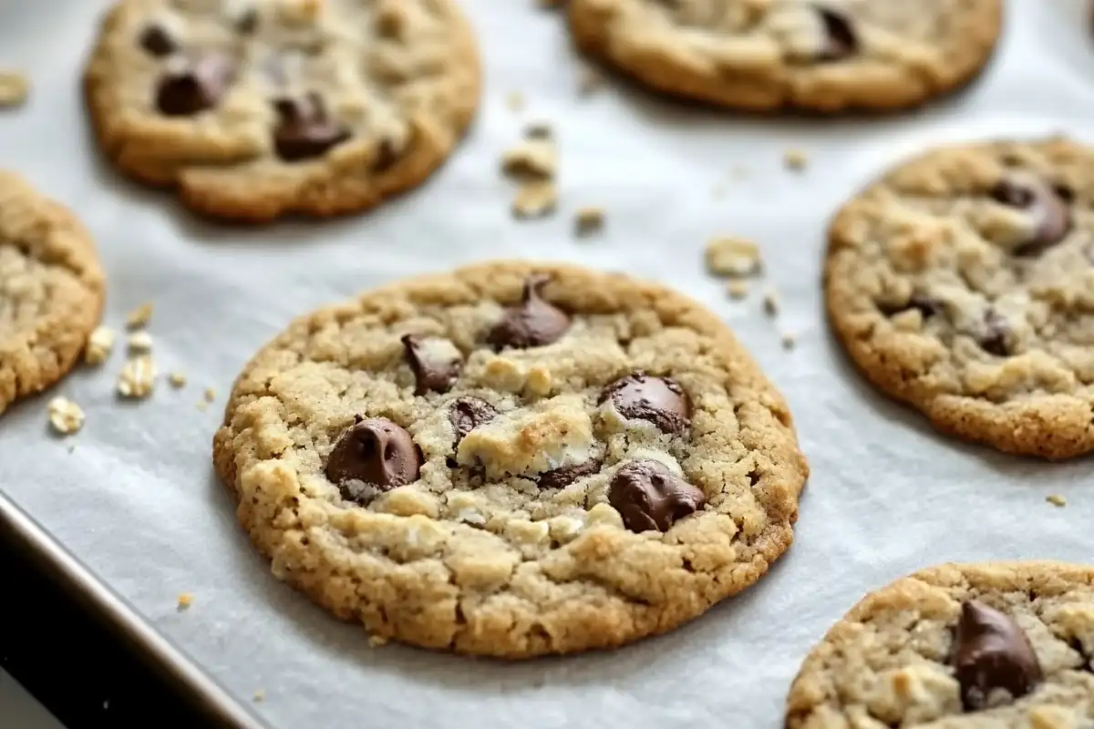 Is oat flour good for baking cookies? Freshly baked oat flour cookies.